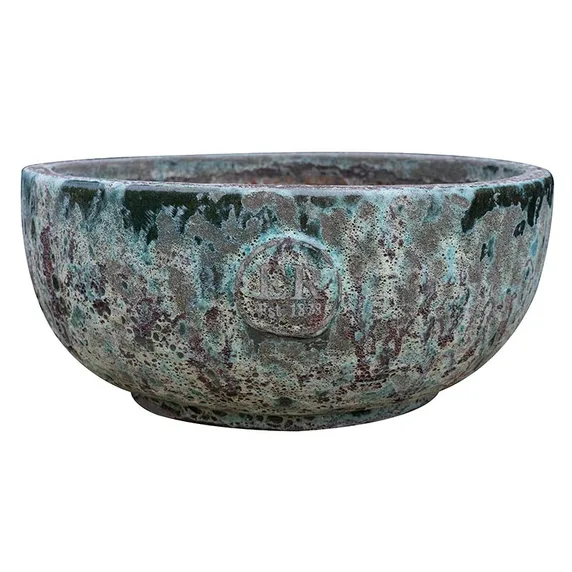 Rustic Jade Low Bowl Planter Ø39cm
