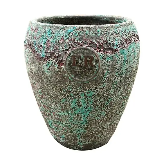 Rustic Jade Tall Urn Planter - Large - image 2