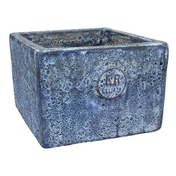 Rustic Lapis Square Planter 40cm
