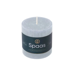 Rustic Light Blue Pillar Candle 7cm - image 2