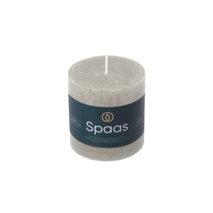Rustic Light Grey Pillar Candle 9cm - image 1