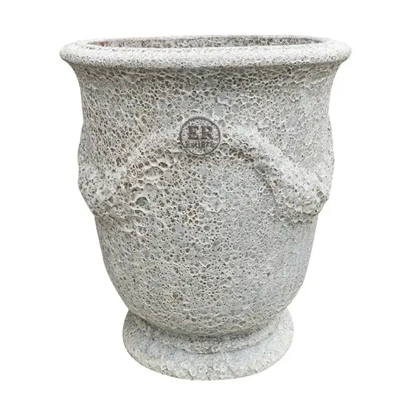 Rustic Quartz Garland Urn Planter - Large