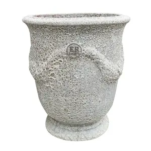 Rustic Quartz Garland Urn Planter - Small
