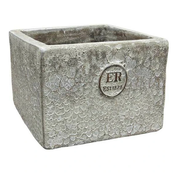 Rustic Quartz Square Planter 40cm