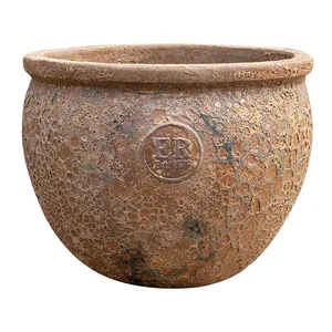 Rustic Rust Round Planter Ø28cm - image 2