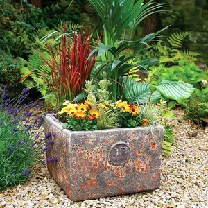 Rustic Rust Square Planter 40cm - image 2