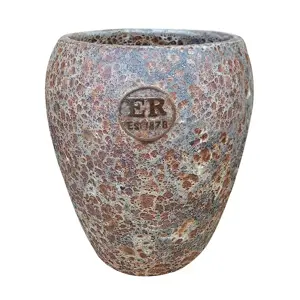 Rustic Rust Tall Urn Planter - Medium