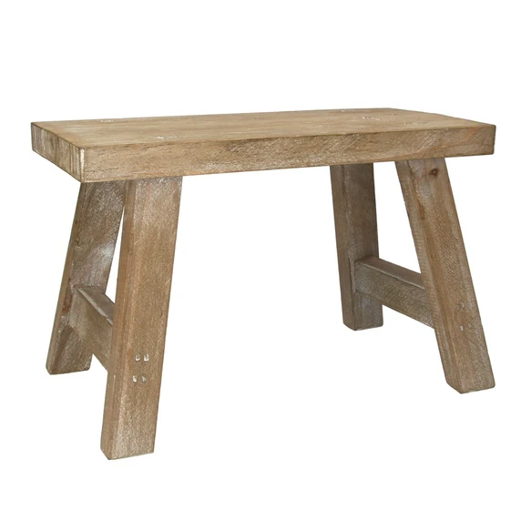 Rustic Wood Pot Bench