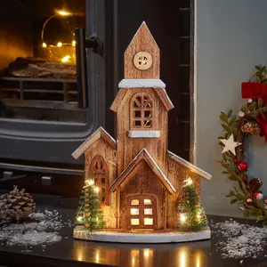 Rustic Wooden Church Decoration