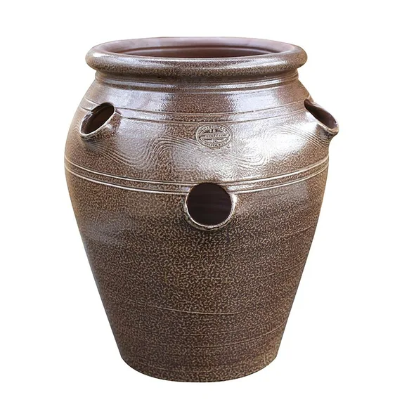 Salt Glazed Strawberry Pot - Medium