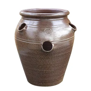 Salt Glazed Strawberry Pot - Medium