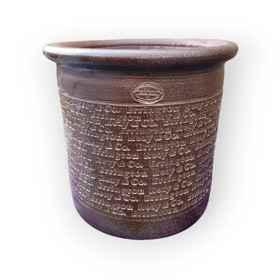 Salt Glazed Unique Cylinder Pot Ø31cm - image 2