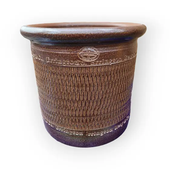 Salt Glazed Unique Cylinder Pot Ø31cm - image 3
