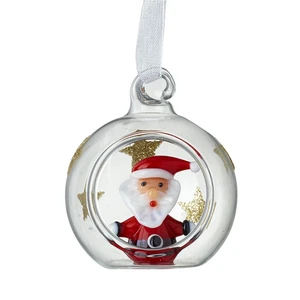 Santa Glass Bauble