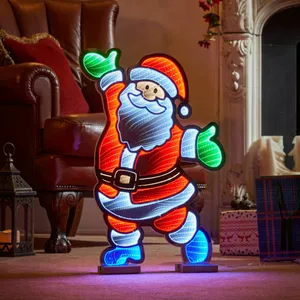 Santa Infinity Mirror Light - 60cm