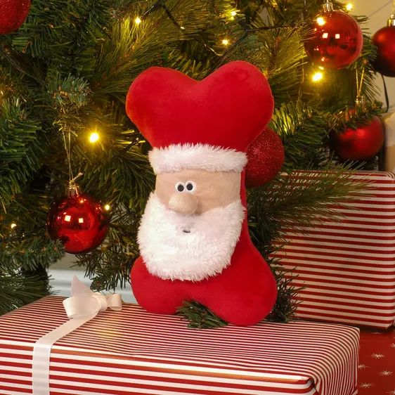 Santa Plush Bone Toy