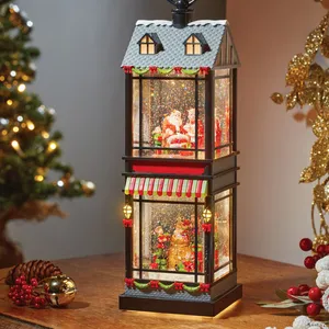 Santa's Home Snow Lantern