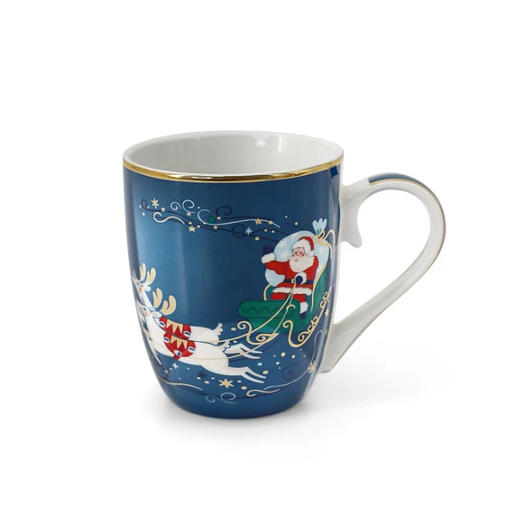 Santa Sleigh Christmas Mug - image 1