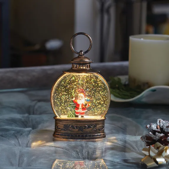 Santa Snow Lantern