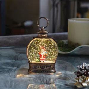 Santa Snow Lantern