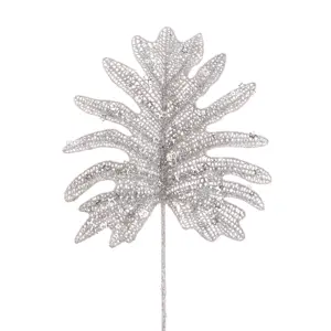Sequinned Philodendron Leaf