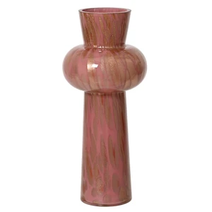 Shimmering Art Deco Style Vase - Pink