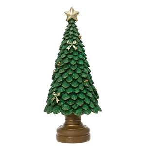 Shimmering Green Christmas Tree Ornament - Medium