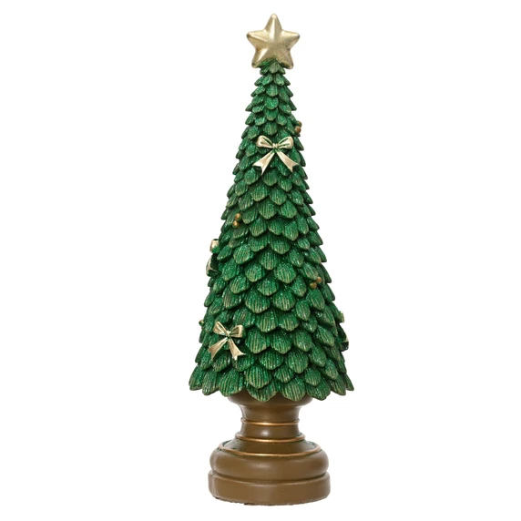 Shimmering Green Christmas Tree Ornament - Large
