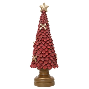 Shimmering Red Christmas Tree Ornament - Large
