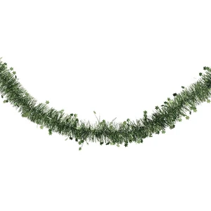 Shimmering Star Tinsel - Green