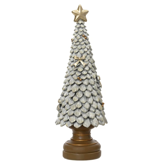 Shimmering White Christmas Tree Ornament - Large