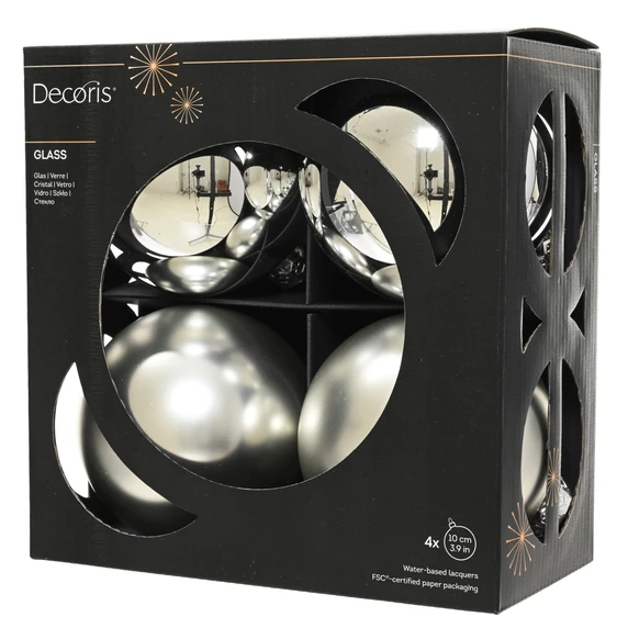 Silver Bauble Set - 4 - image 1