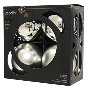 Silver Bauble Set - 4