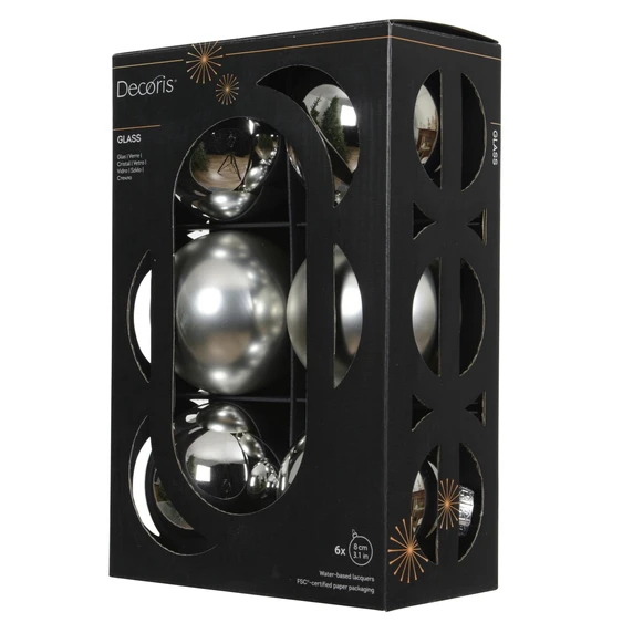Silver Bauble Set - 6 - image 1