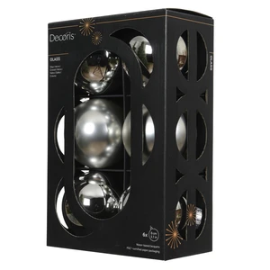 Silver Bauble Set - 6