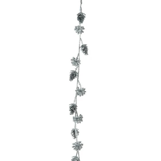 Silver Pinecone Garland