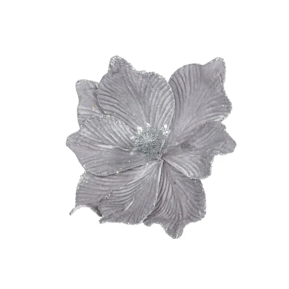 Silver Poinsettia Tree Stem - Style 2
