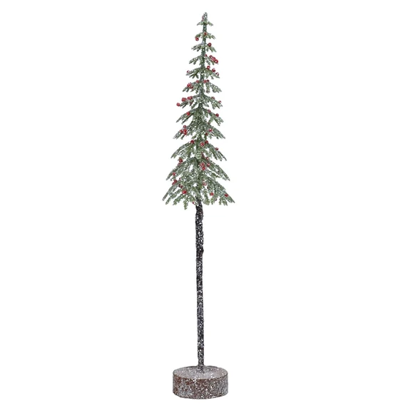 Slim Berried Tree Ornament - Single