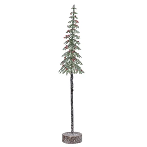 Slim Berried Tree Ornament - Single