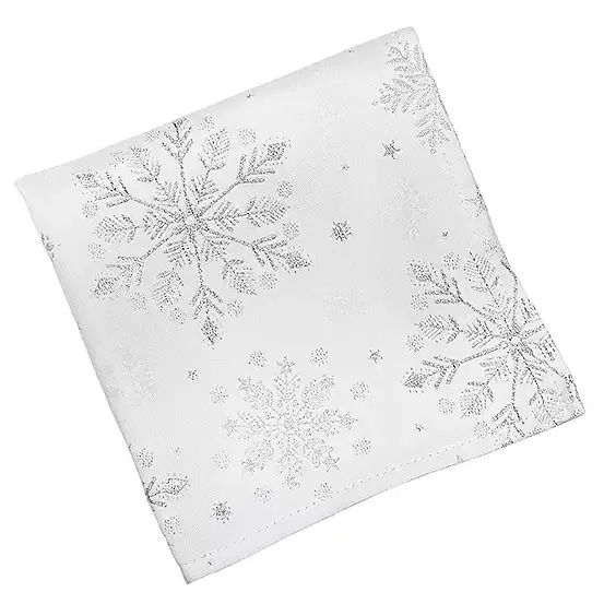 Snowfall Silver Napkin Set