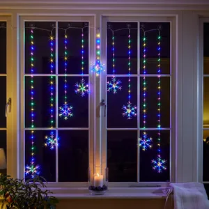 Snowflake Curtain Lights
