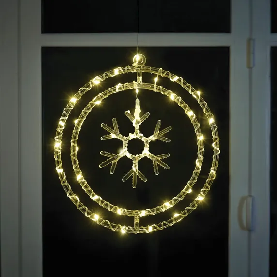 Snowflake Ring Light - Warm White