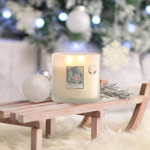 Snowflake Sparkle Twin Wick Candle - image 1