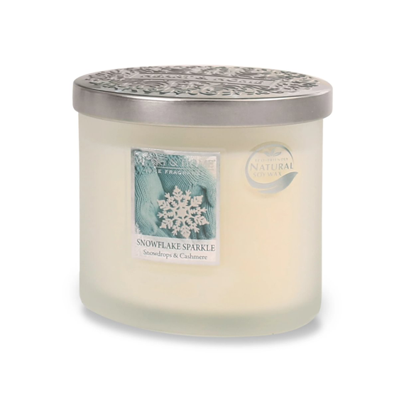Snowflake Sparkle Twin Wick Candle - image 2