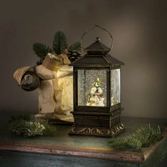 Snowman Mini Water Lantern