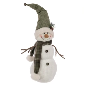 Snowman Santa Hat Figurine