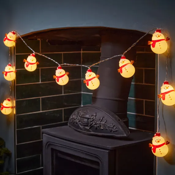 Snowman String Lights