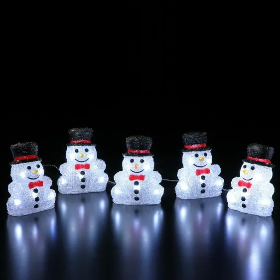 Snowmen Acrylic Light Set