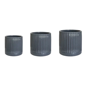 Ivyline Snowshill Slate Grey Planter Ø24cm