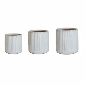 Ivyline Snowshill White Planter Ø24cm - image 2